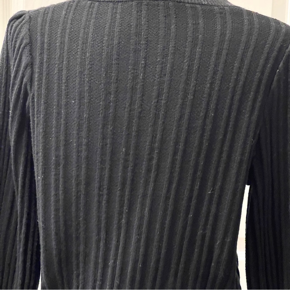 Truth by Republic Black Textured Wool Blend Pullover Sweater Size M - Picture 9 of 16